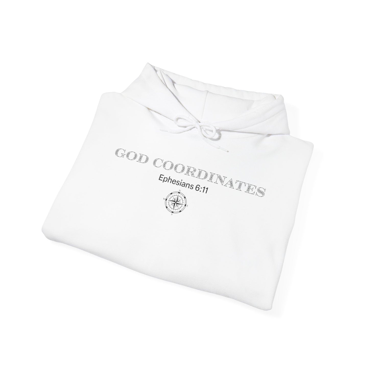 Ephesians 6:11 - God Coordinates - Unisex Heavy Blend™ Hooded Sweatshirt