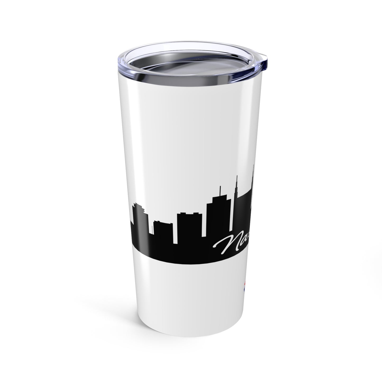 Nashville - City Outline (White) - Tumbler 20oz