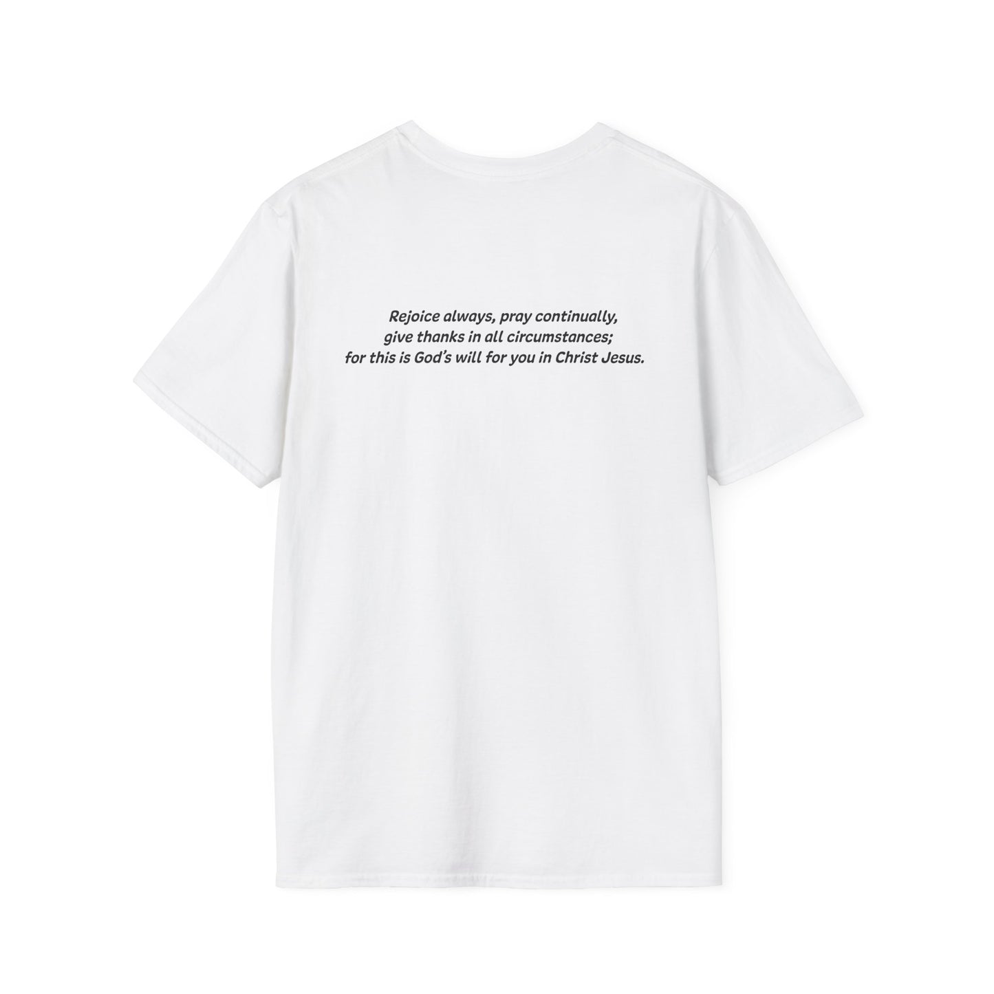 1 Thessalonians 5:16-18 - God Coordinates - Unisex Softstyle T-Shirt