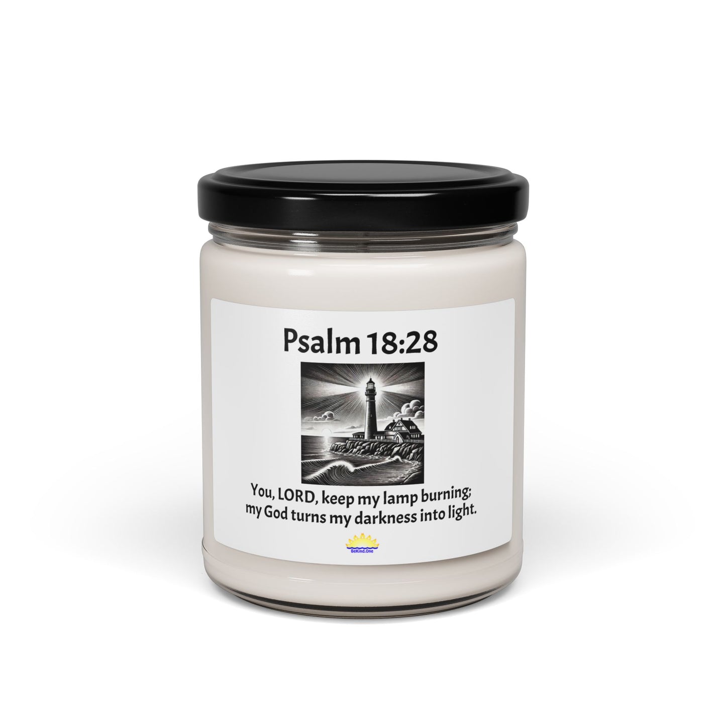 Psalm 18:28 - Scented Soy Candle, 9oz