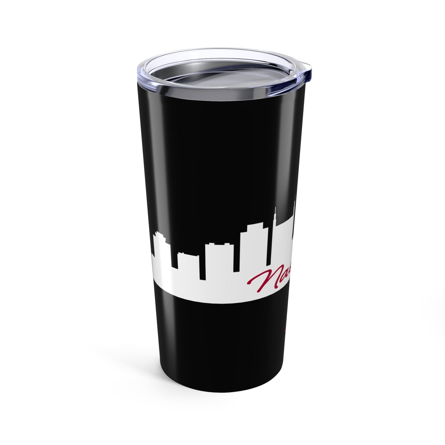 Nashville - City Outline (Black) - Tumbler 20oz