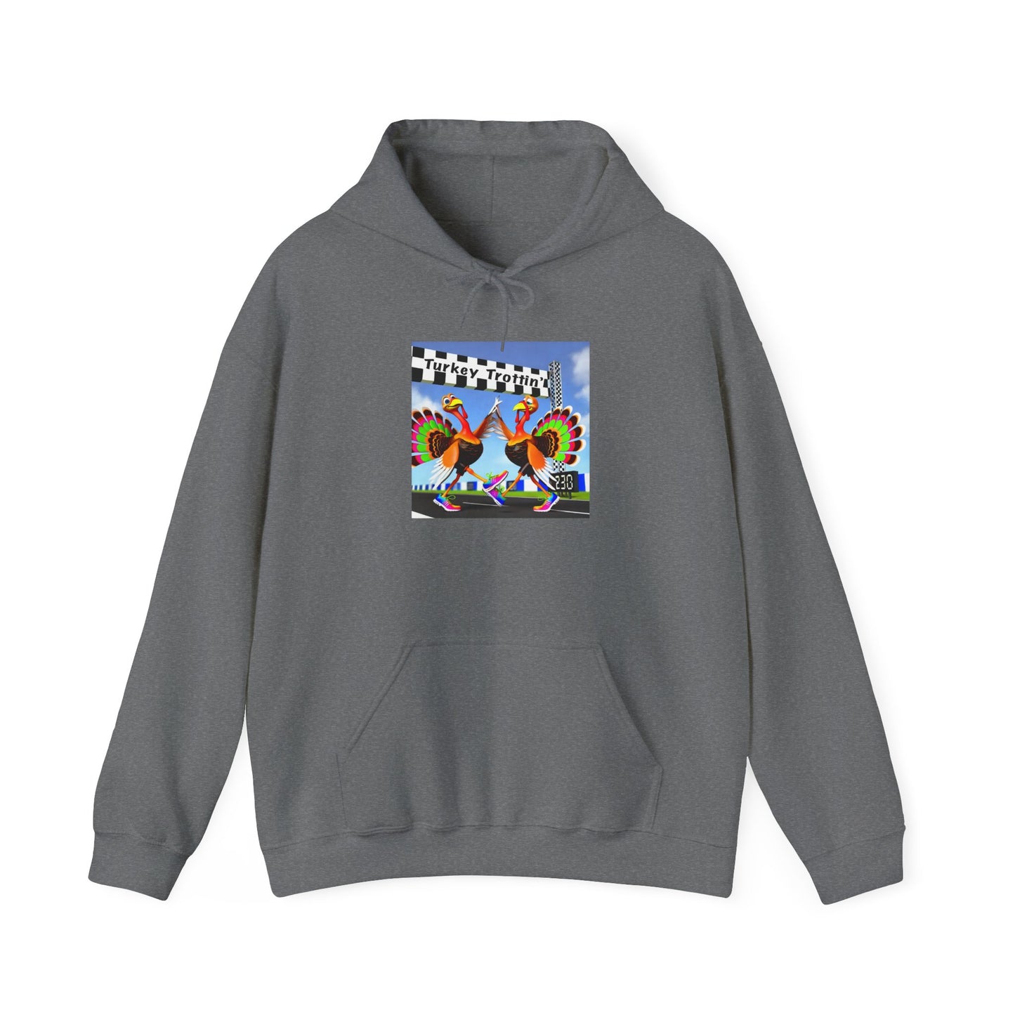 Turkey Trottin' - Unisex Heavy Blend™ Hooded Sweatshirt