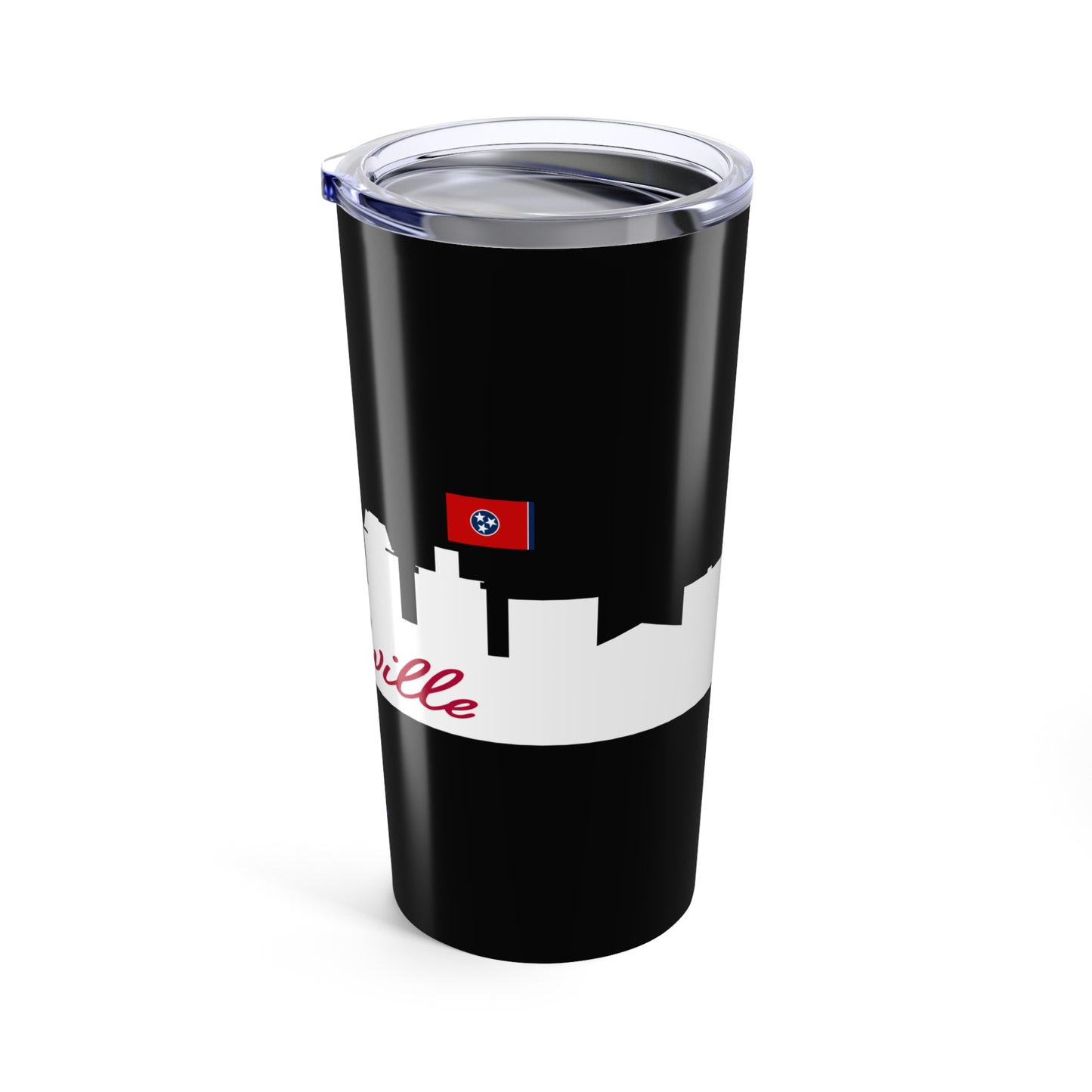 Nashville - City Outline (Black) - Tumbler 20oz