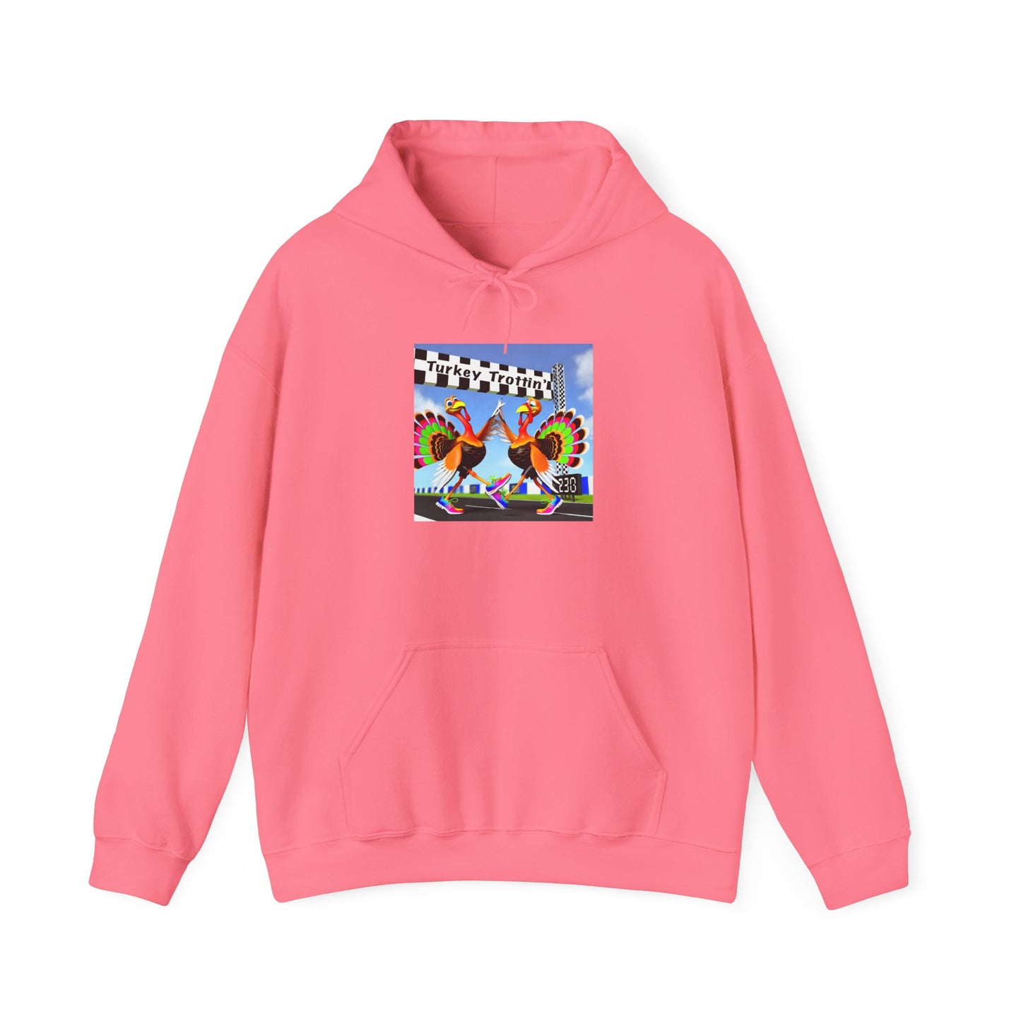 Turkey Trottin' - Unisex Heavy Blend™ Hooded Sweatshirt