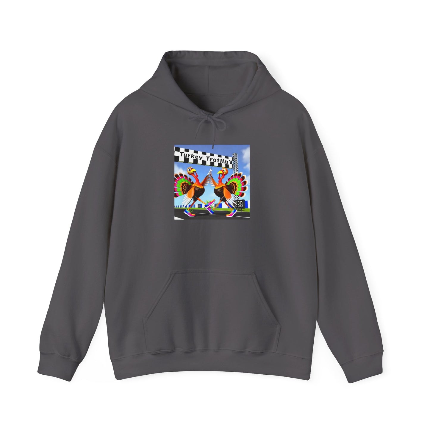 Turkey Trottin' - Unisex Heavy Blend™ Hooded Sweatshirt