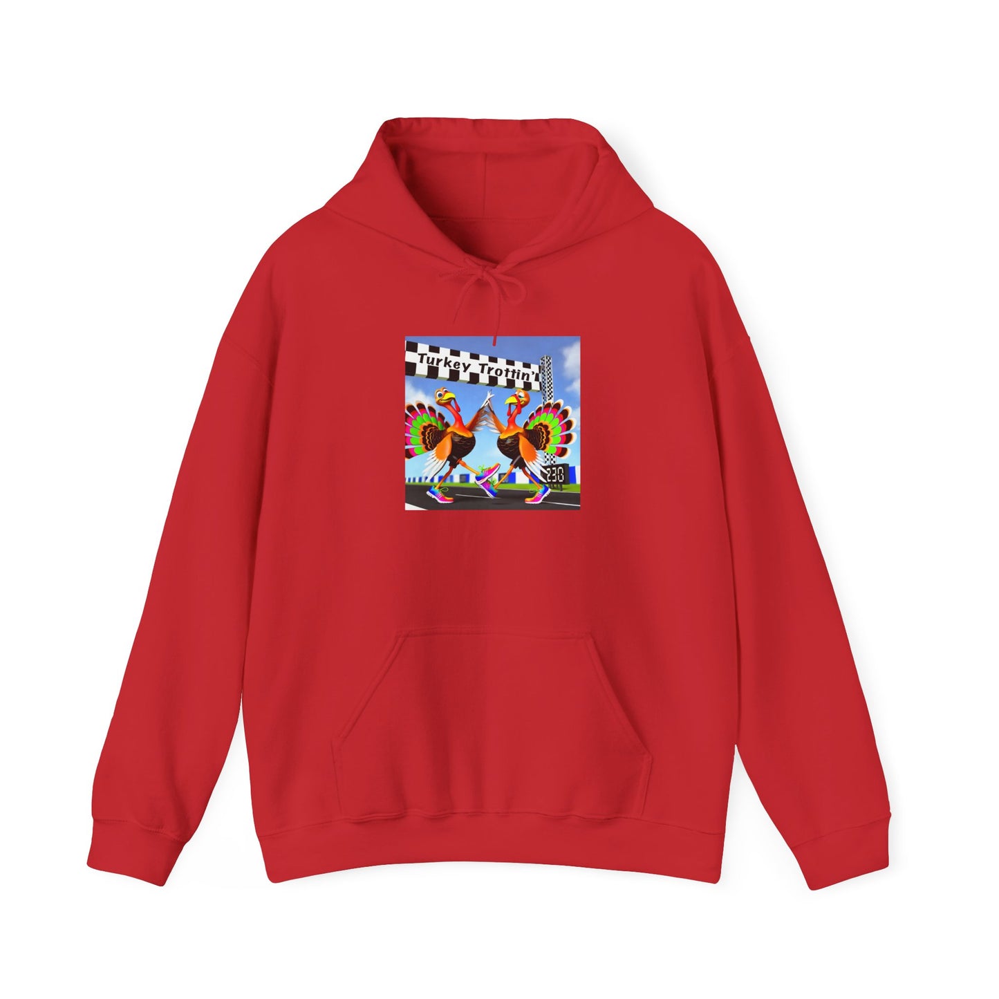 Turkey Trottin' - Unisex Heavy Blend™ Hooded Sweatshirt