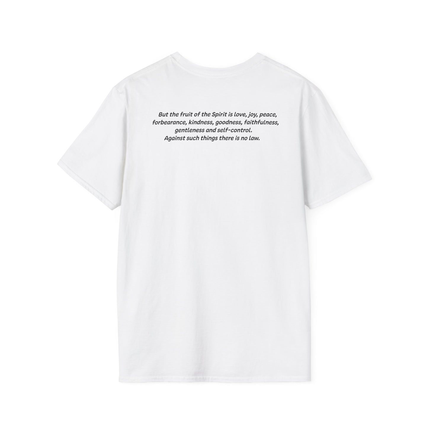 Galatians 5:22-23 - God Coordinates - Unisex Softstyle T-Shirt