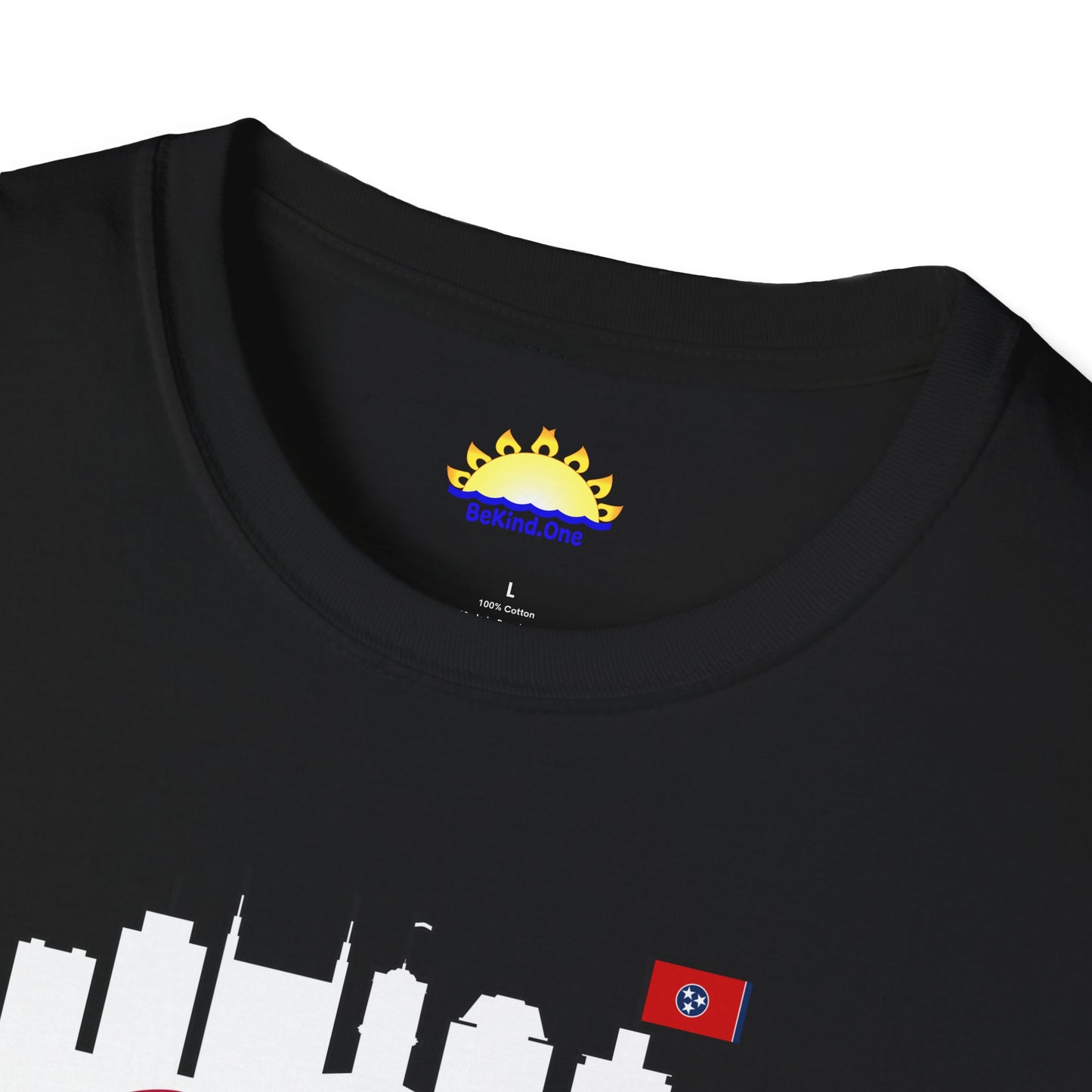 Nashville - City Outline (Dark Color Options) - Unisex Softstyle T-Shirt