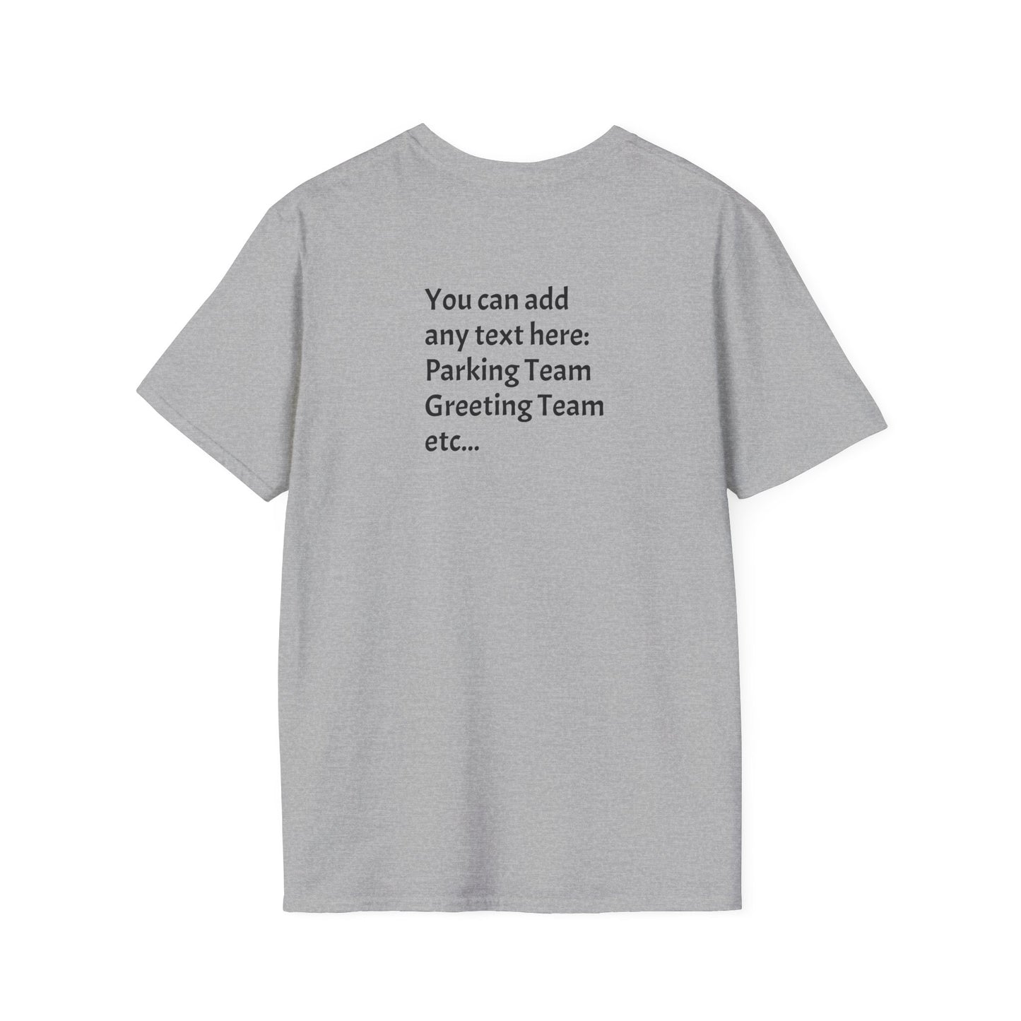Church Shirt Mockup - GPS Coordinates - Unisex Softstyle T-Shirt