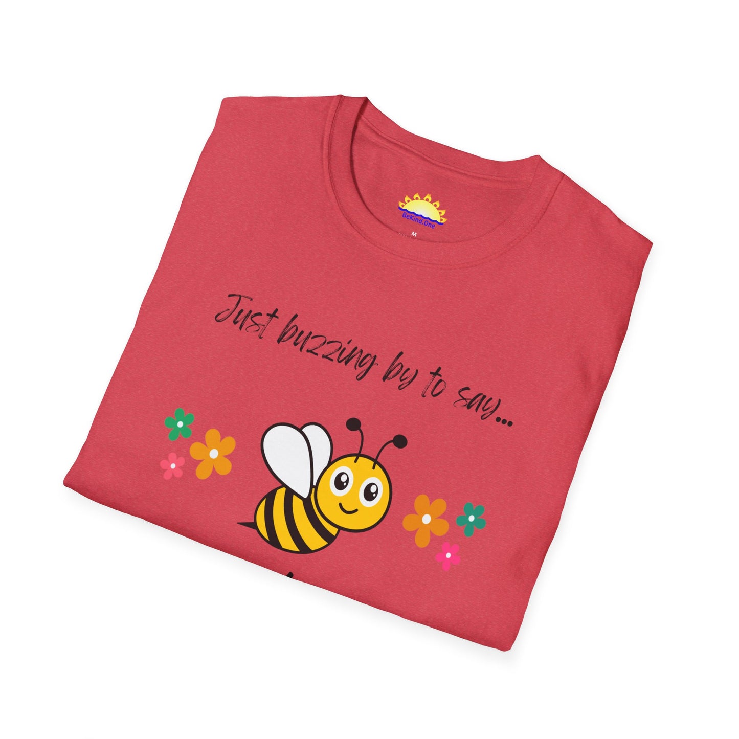Buzzing By (Honey Bee) - Unisex Softstyle T-Shirt