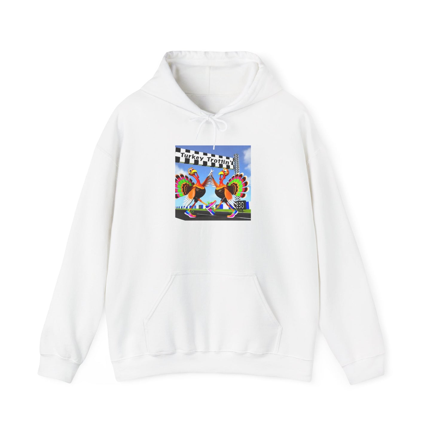 Turkey Trottin' - Unisex Heavy Blend™ Hooded Sweatshirt