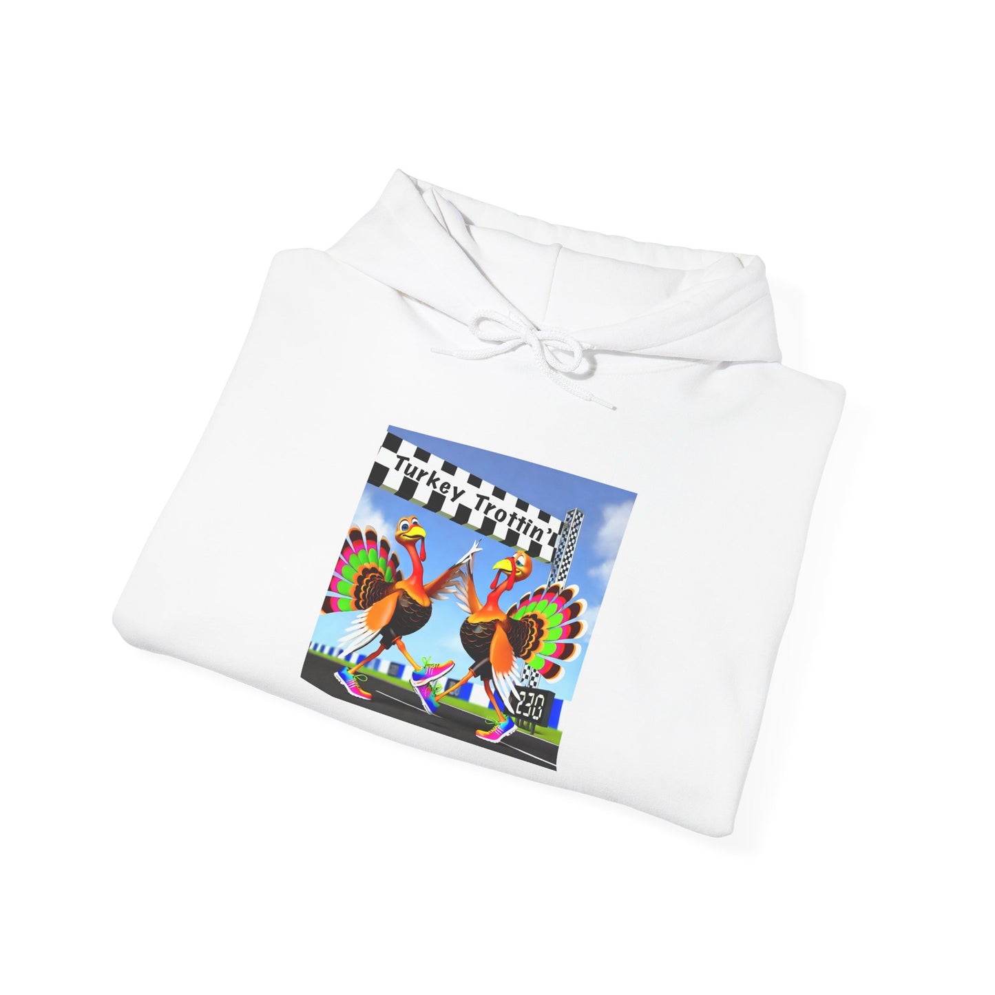 Turkey Trottin' - Unisex Heavy Blend™ Hooded Sweatshirt