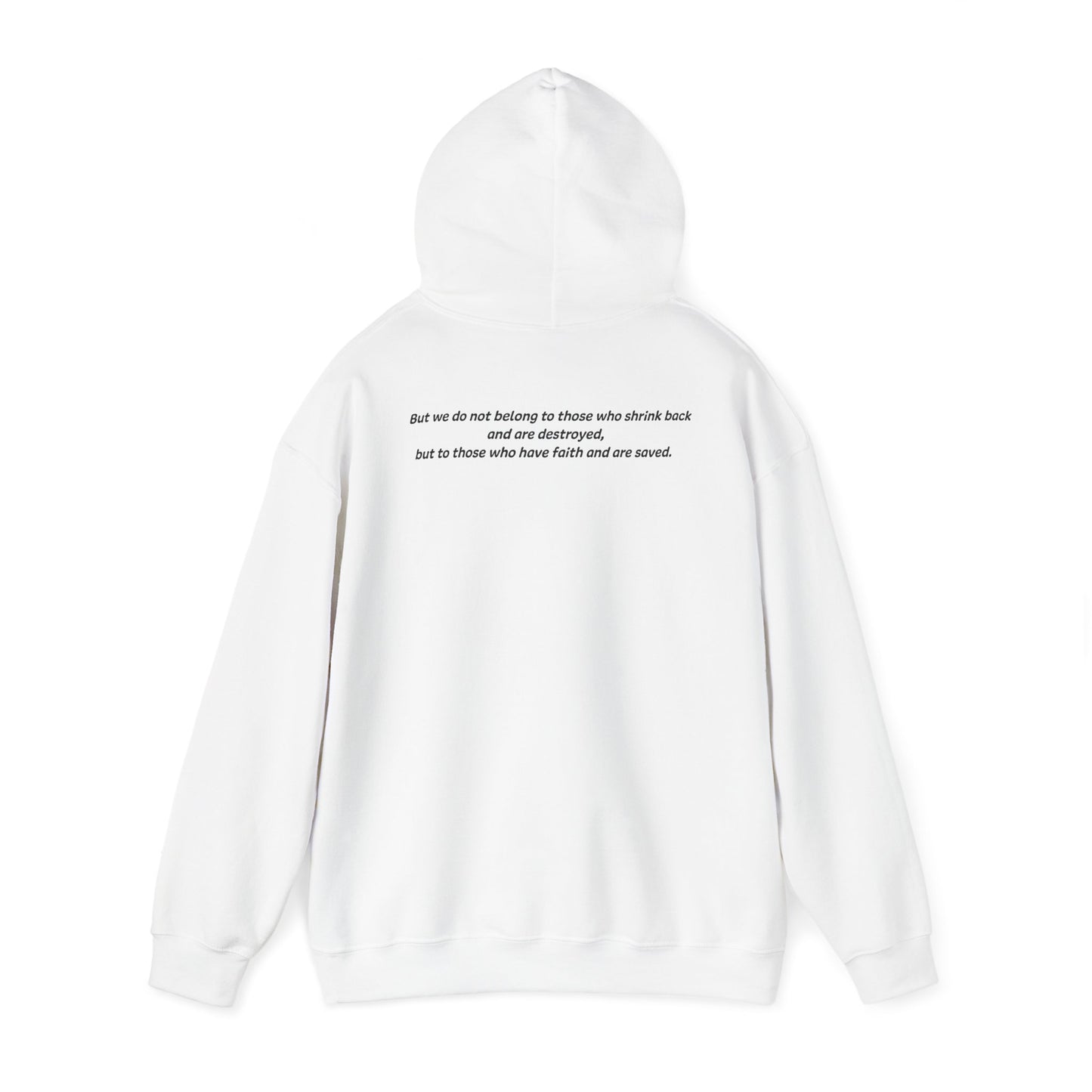 Hebrews 10:39 - God Coordinates - Unisex Heavy Blend™ Hooded Sweatshirt