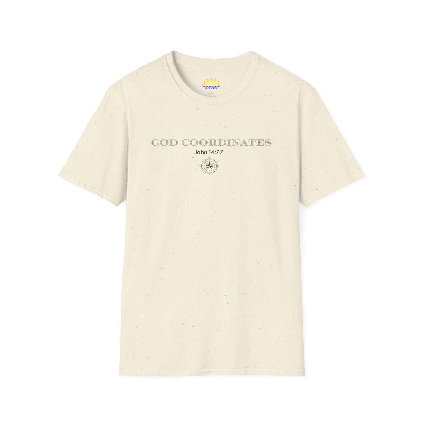 John 14:27 - God Coordinates - Unisex Softstyle T-Shirt