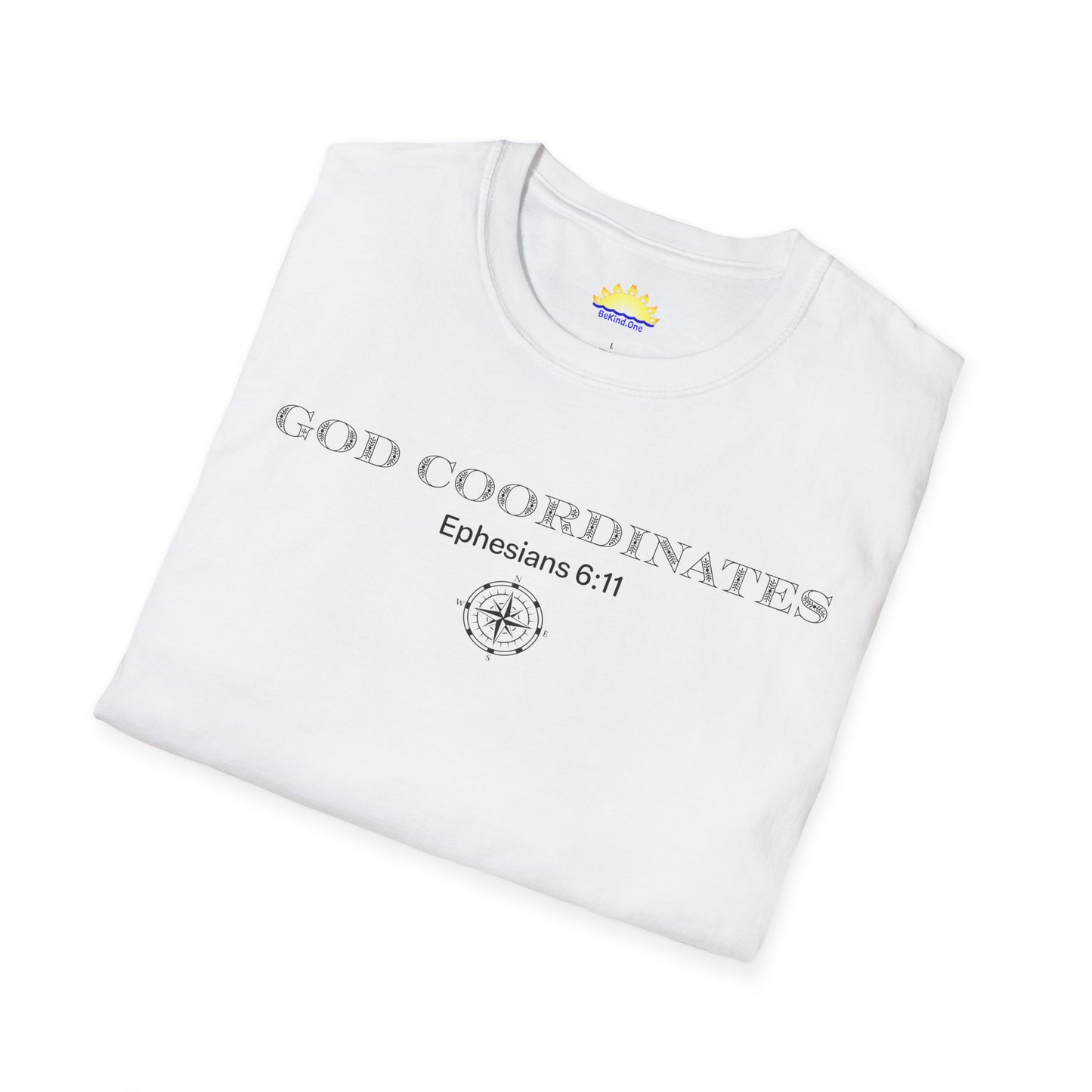 Ephesians 6:11 - God Coordinates - Unisex Softstyle T-Shirt