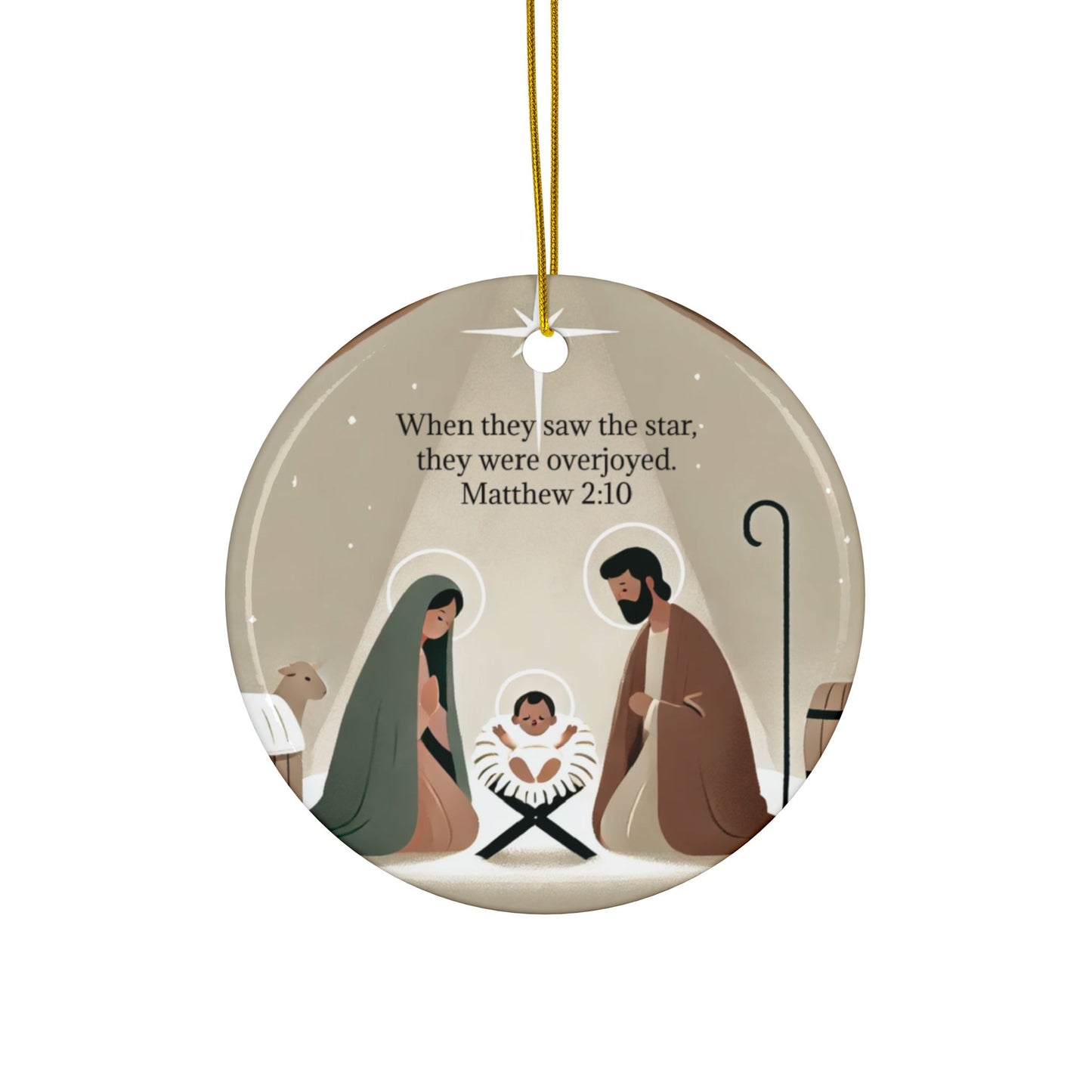 Matthew 2:10 Christmas Ornament