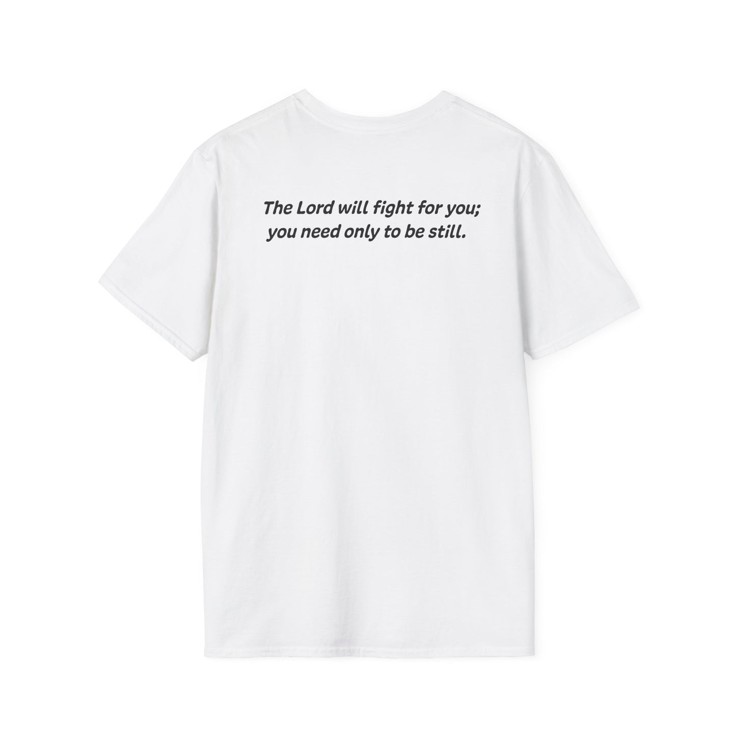 Exodus 14:14 - God Coordinates - Unisex Softstyle T-Shirt
