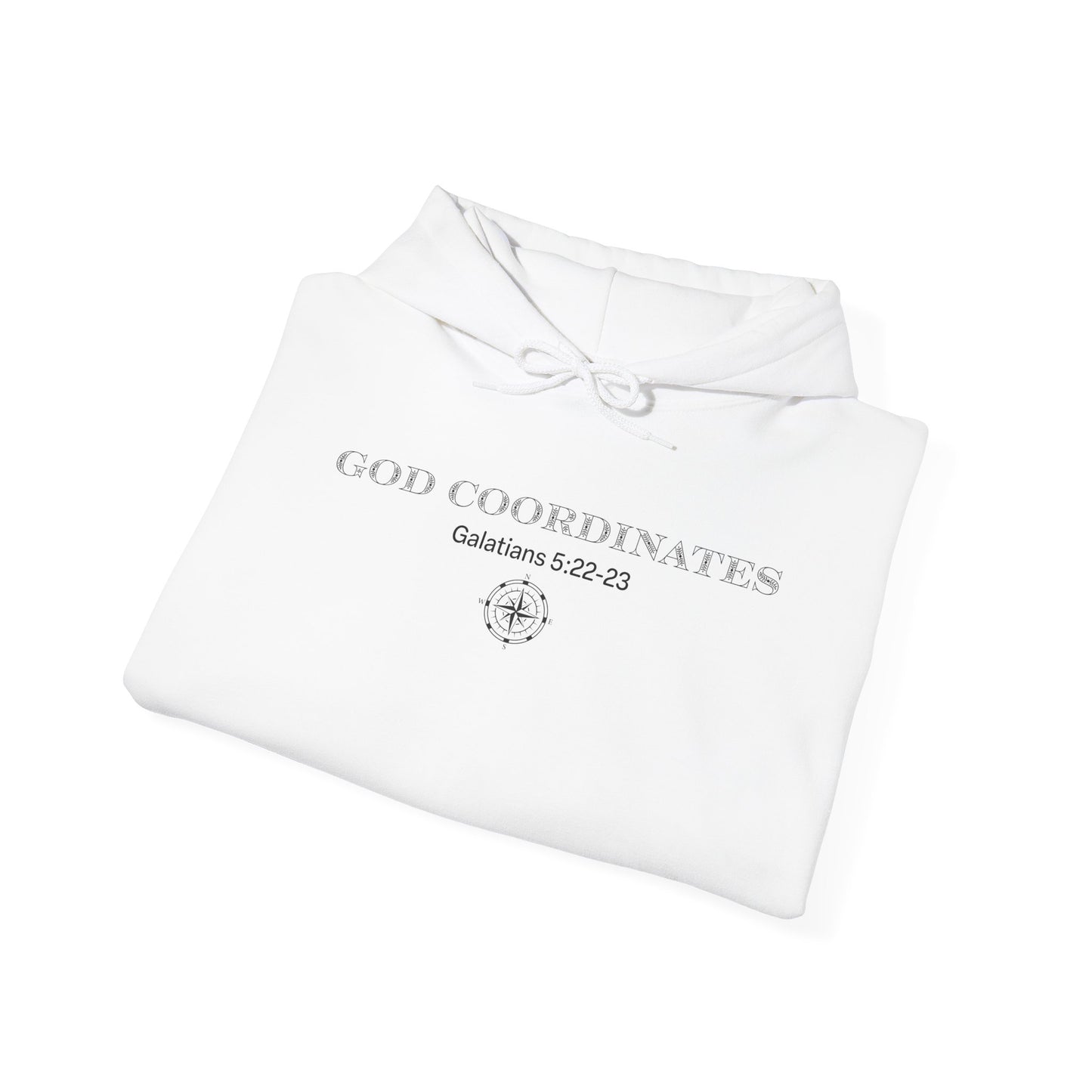 Galatians 5:22-23 - God Coordinates - Unisex Heavy Blend™ Hooded Sweatshirt