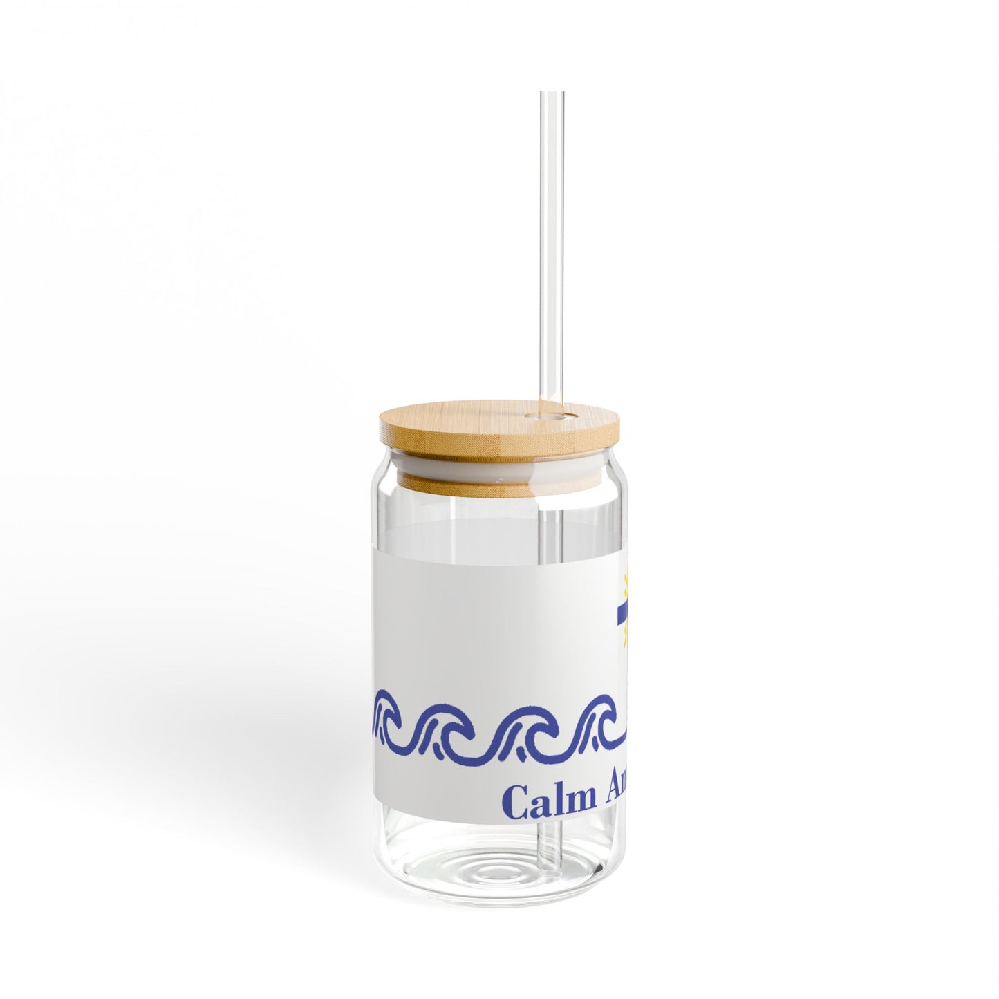 Calm Amidst Chaos - Sipper Glass, 16oz