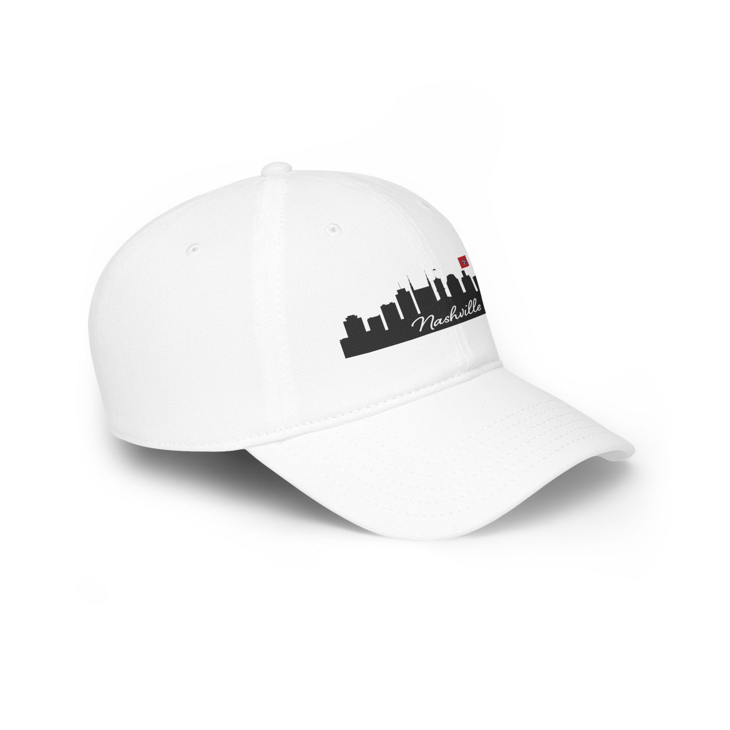 Nashville - City Outline - Low Profile Baseball Cap