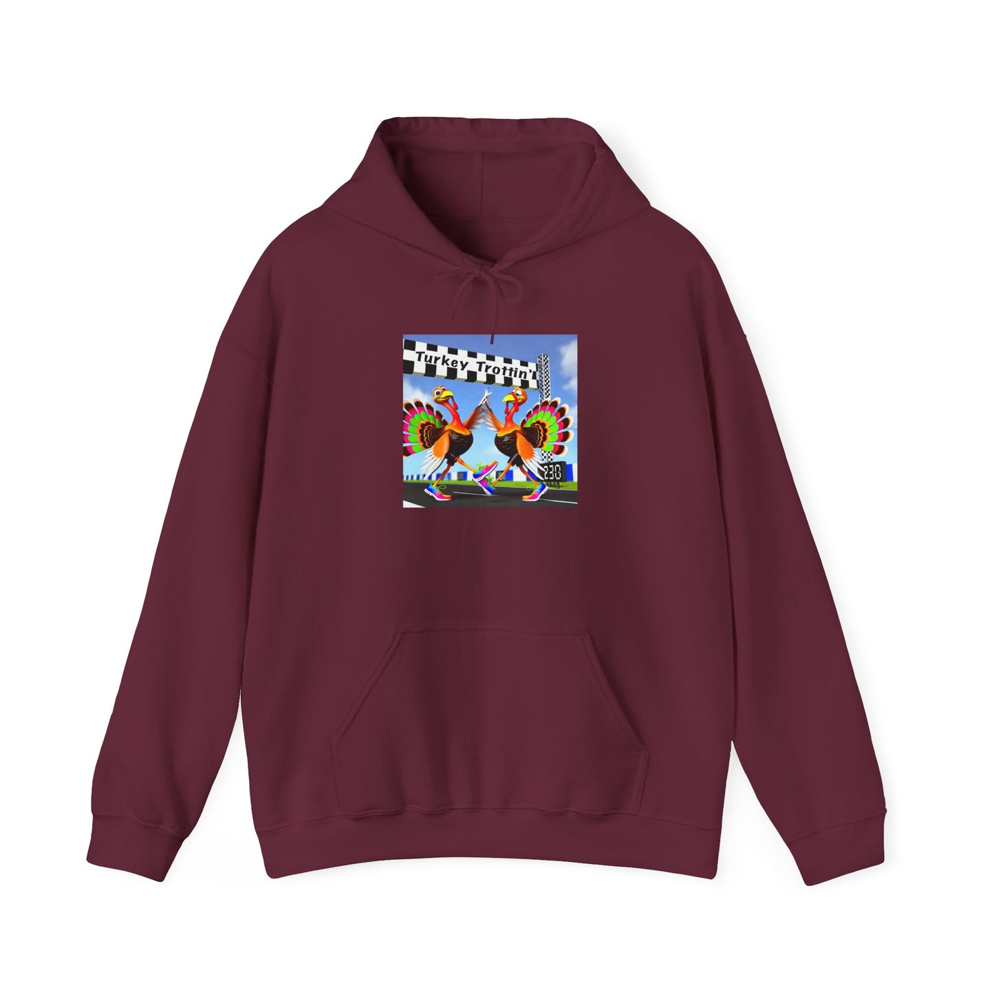 Turkey Trottin' - Unisex Heavy Blend™ Hooded Sweatshirt