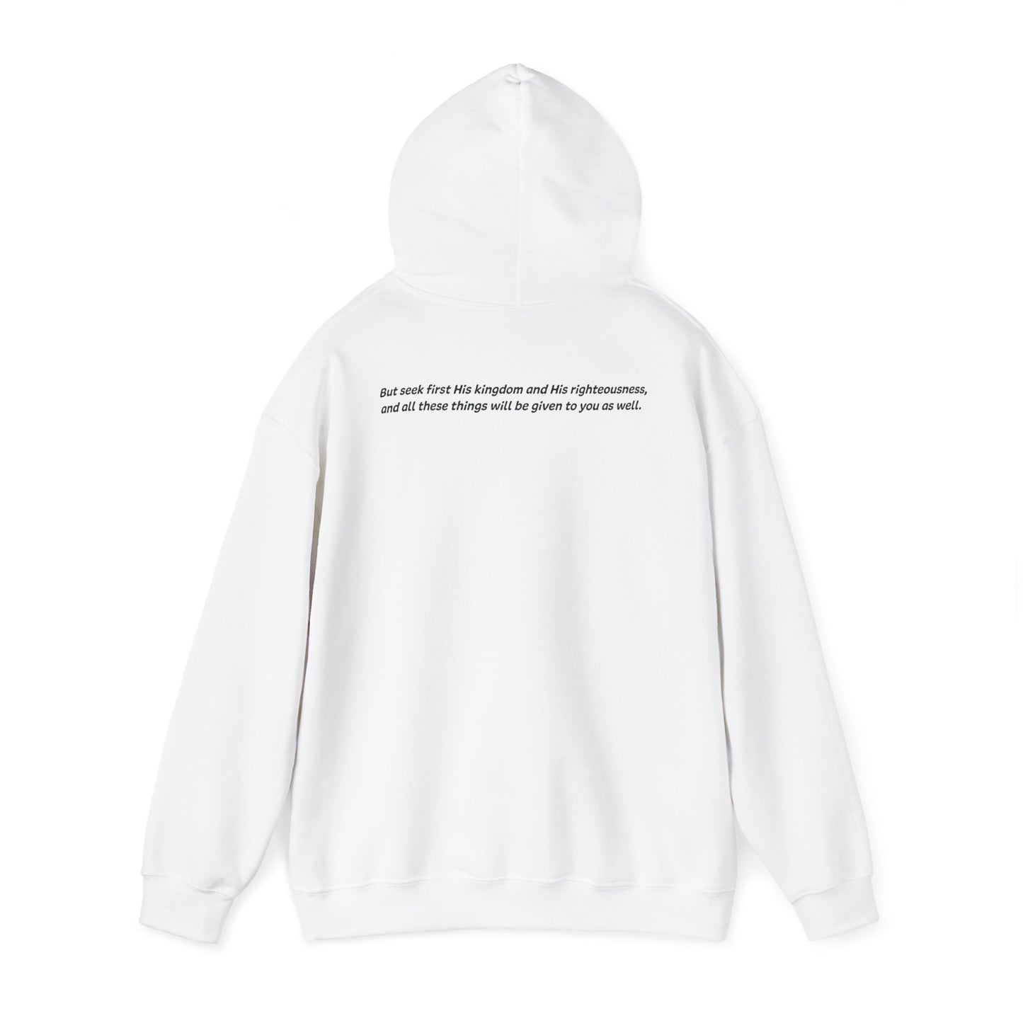 Matthew 6:33 - God Coordinates - Unisex Heavy Blend™ Hooded Sweatshirt