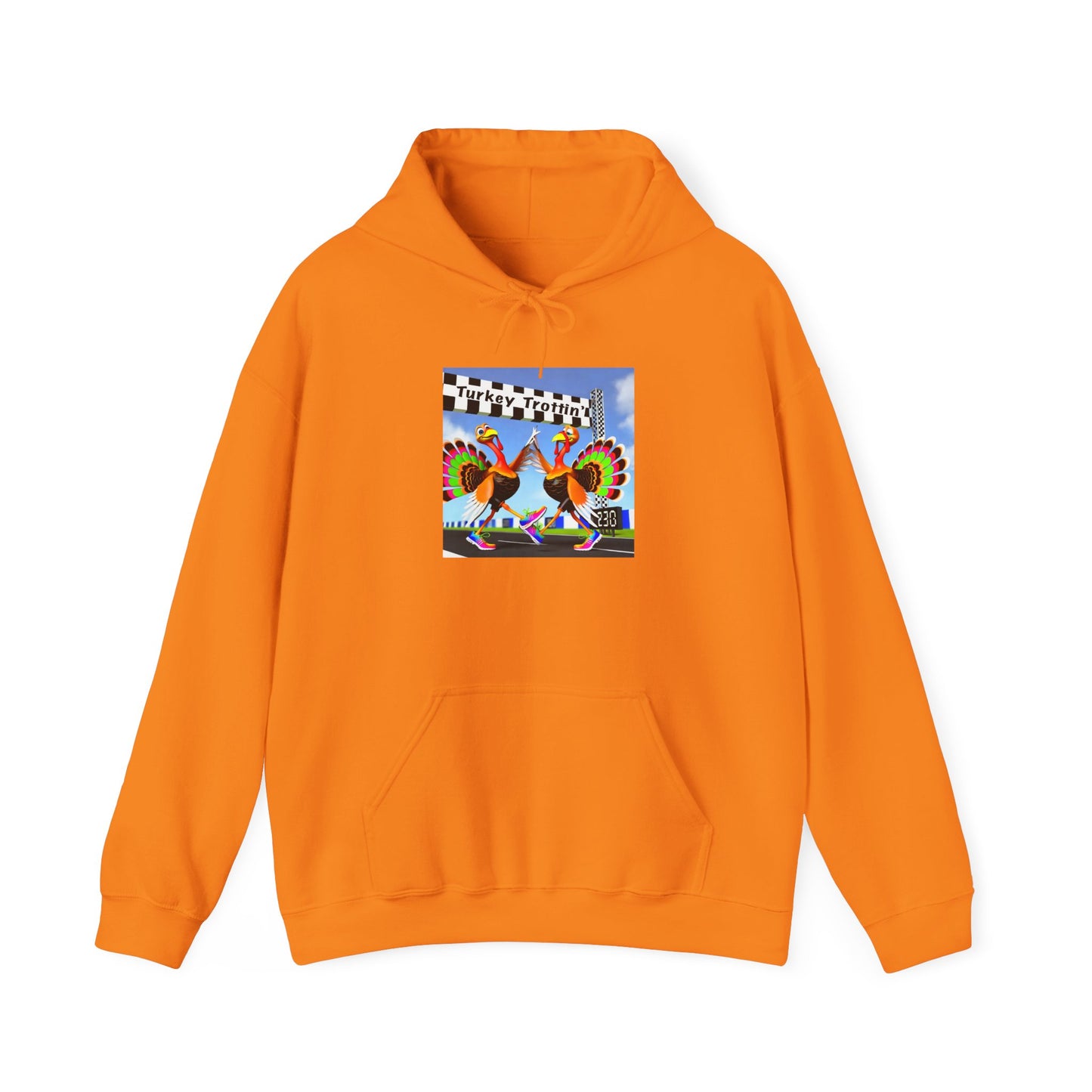 Turkey Trottin' - Unisex Heavy Blend™ Hooded Sweatshirt