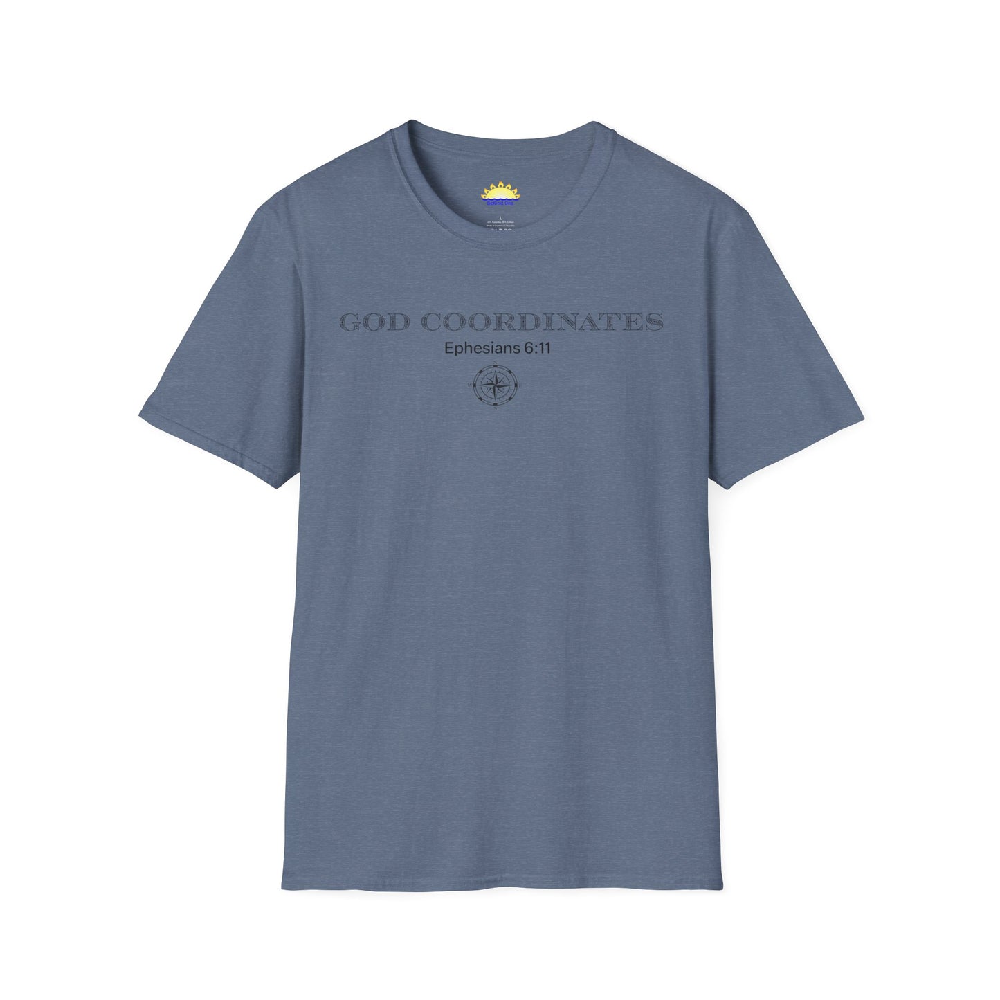Ephesians 6:11 - God Coordinates - Unisex Softstyle T-Shirt