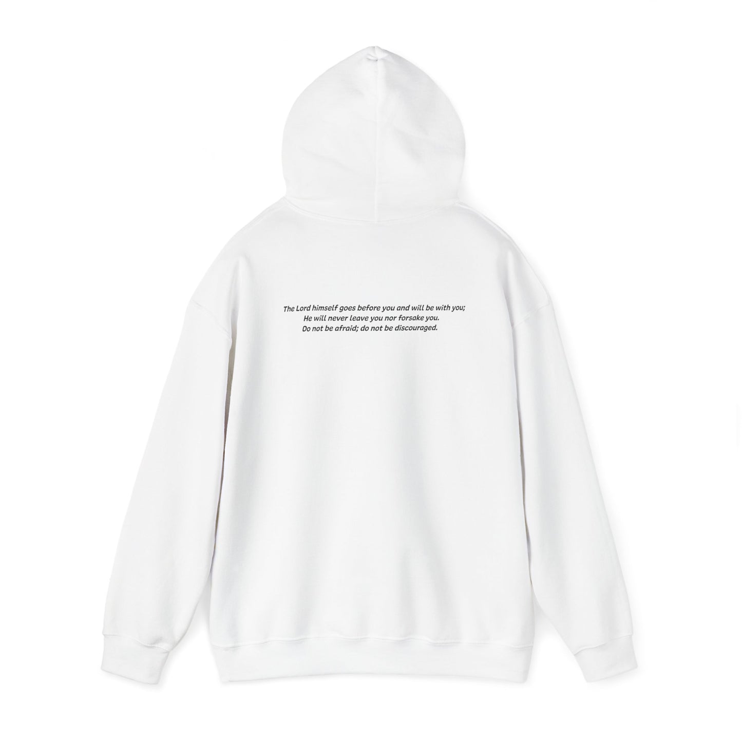 Deuteronomy 31:8 - God Coordinates - Unisex Heavy Blend™ Hooded Sweatshirt