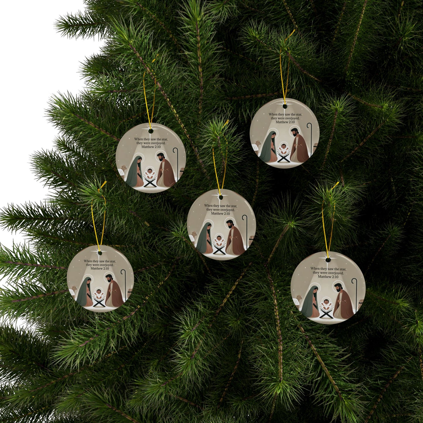 Matthew 2:10 Christmas Ornament