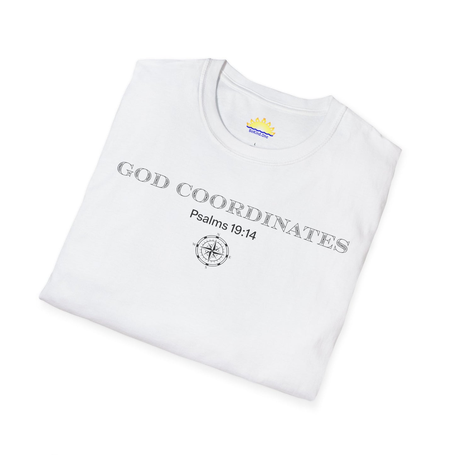 Psalms‬ ‭19‬:‭14‬‬‬‬ - God Coordinates - Unisex Softstyle T-Shirt