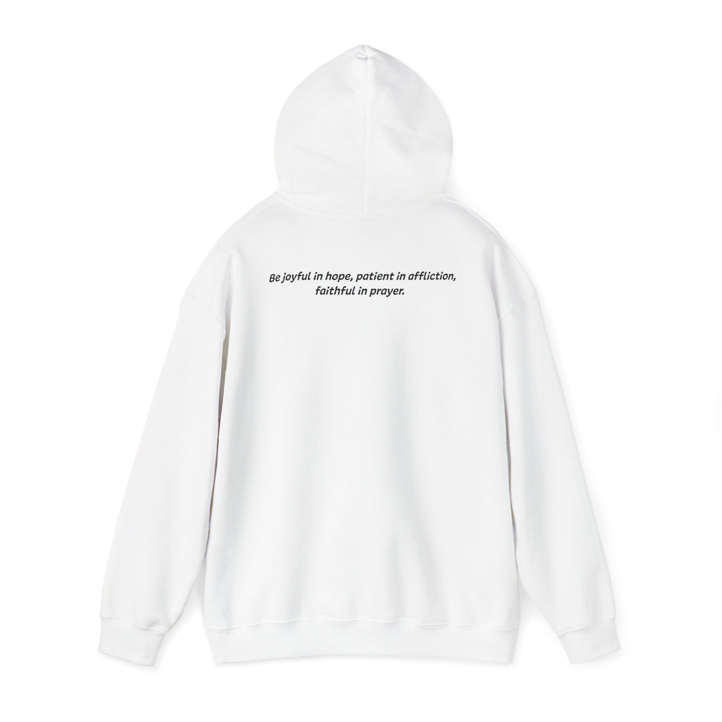 Romans 12:12 - God Coordinates - Unisex Heavy Blend™ Hooded Sweatshirt