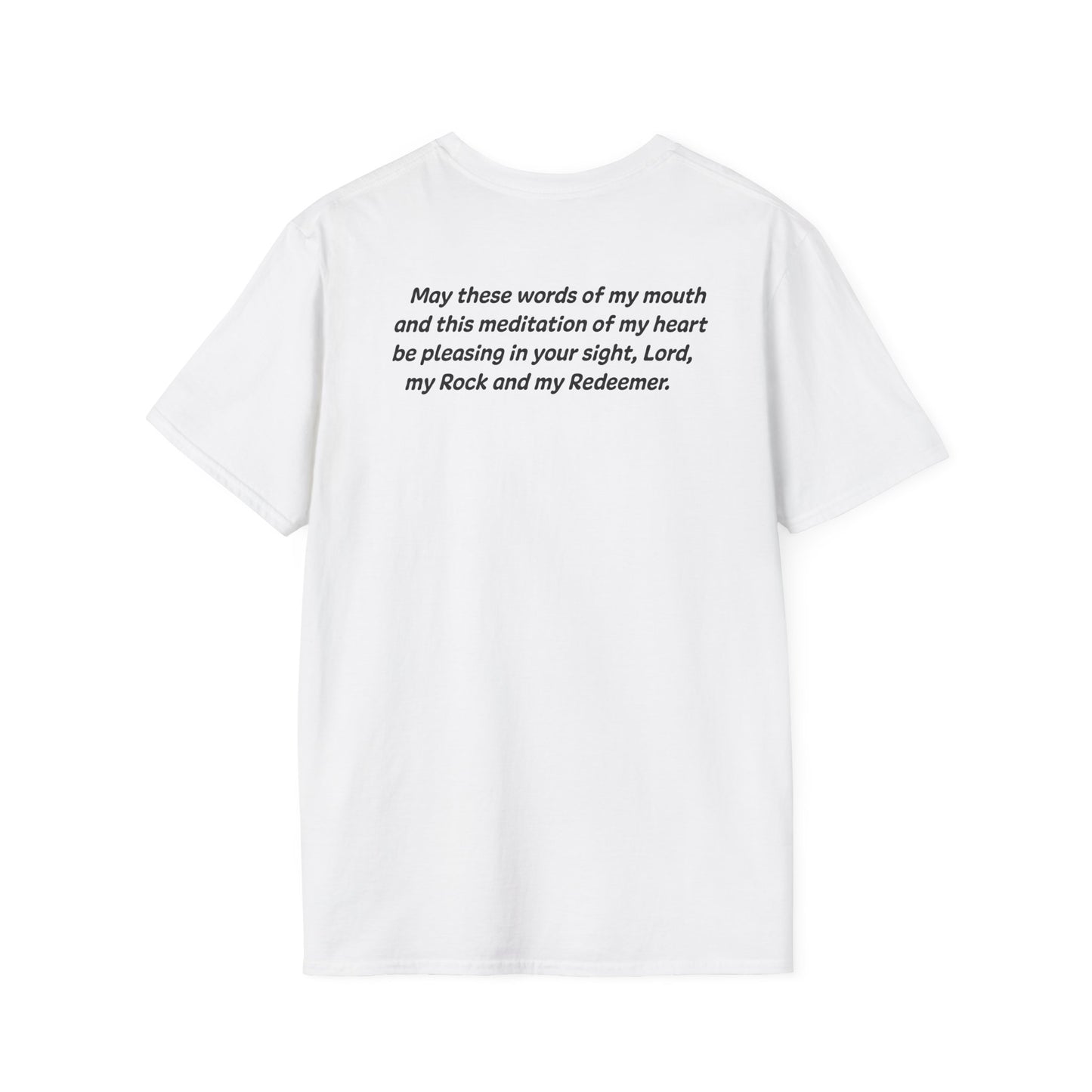 Psalms‬ ‭19‬:‭14‬‬‬‬ - God Coordinates - Unisex Softstyle T-Shirt