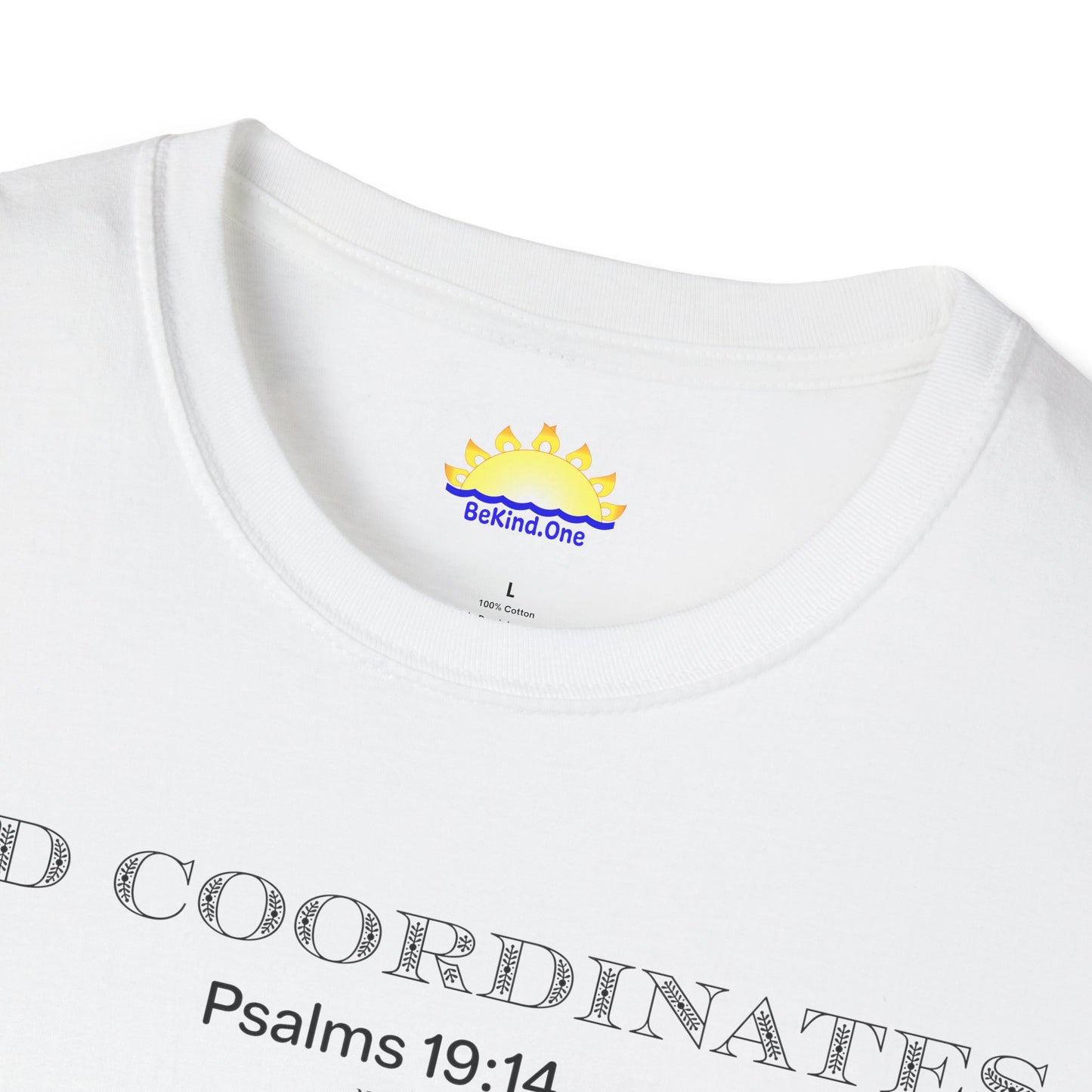 Psalms‬ ‭19‬:‭14‬‬‬‬ - God Coordinates - Unisex Softstyle T-Shirt