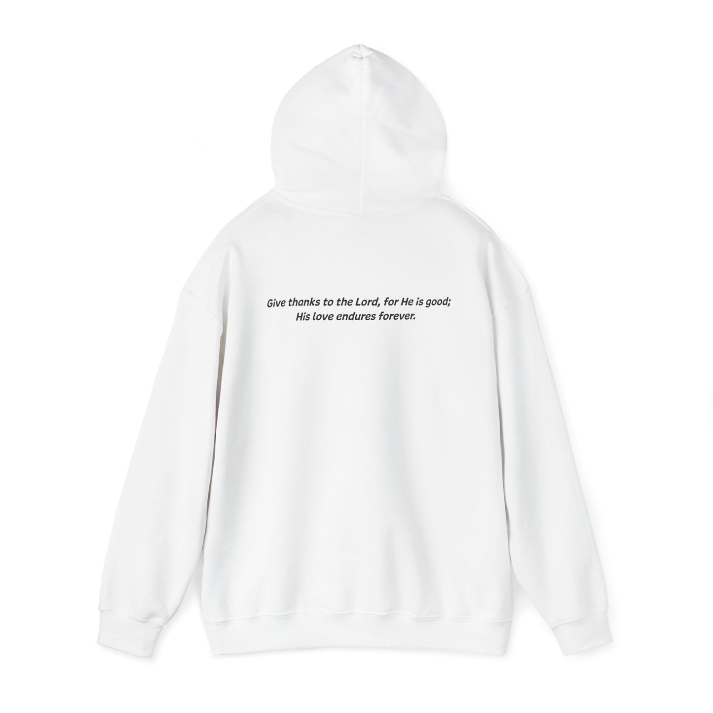 Psalms 107:1 - God Coordinates - Unisex Heavy Blend™ Hooded Sweatshirt