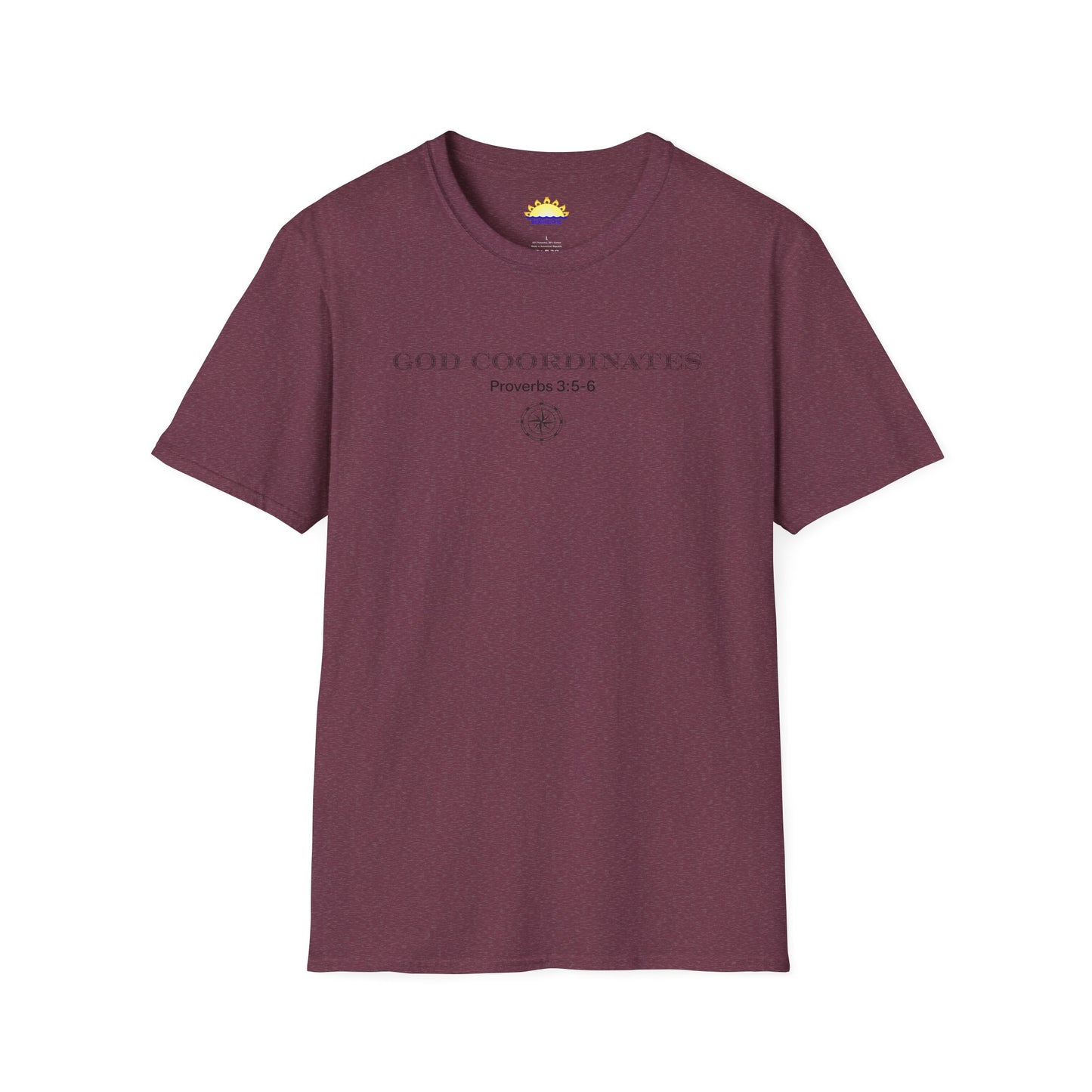 Proverbs‬ ‭3‬:‭5‬-‭6 - God Coordinates - Unisex Softstyle T-Shirt