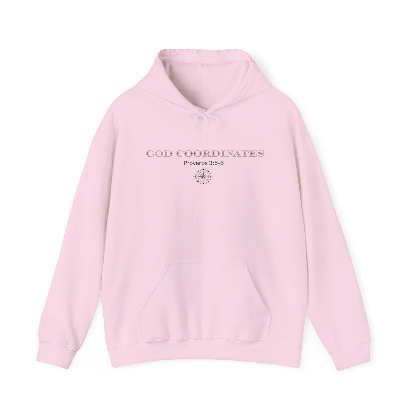 Proverbs‬ ‭3‬:‭5‬-‭6 - God Coordinates - Unisex Heavy Blend™ Hooded Sweatshirt