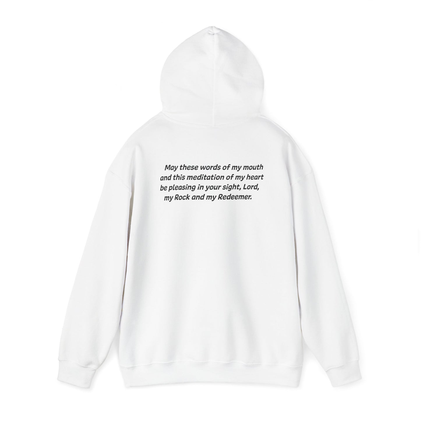 Psalms‬ ‭19‬:‭14‬‬‬‬ - God Coordinates - Unisex Heavy Blend™ Hooded Sweatshirt