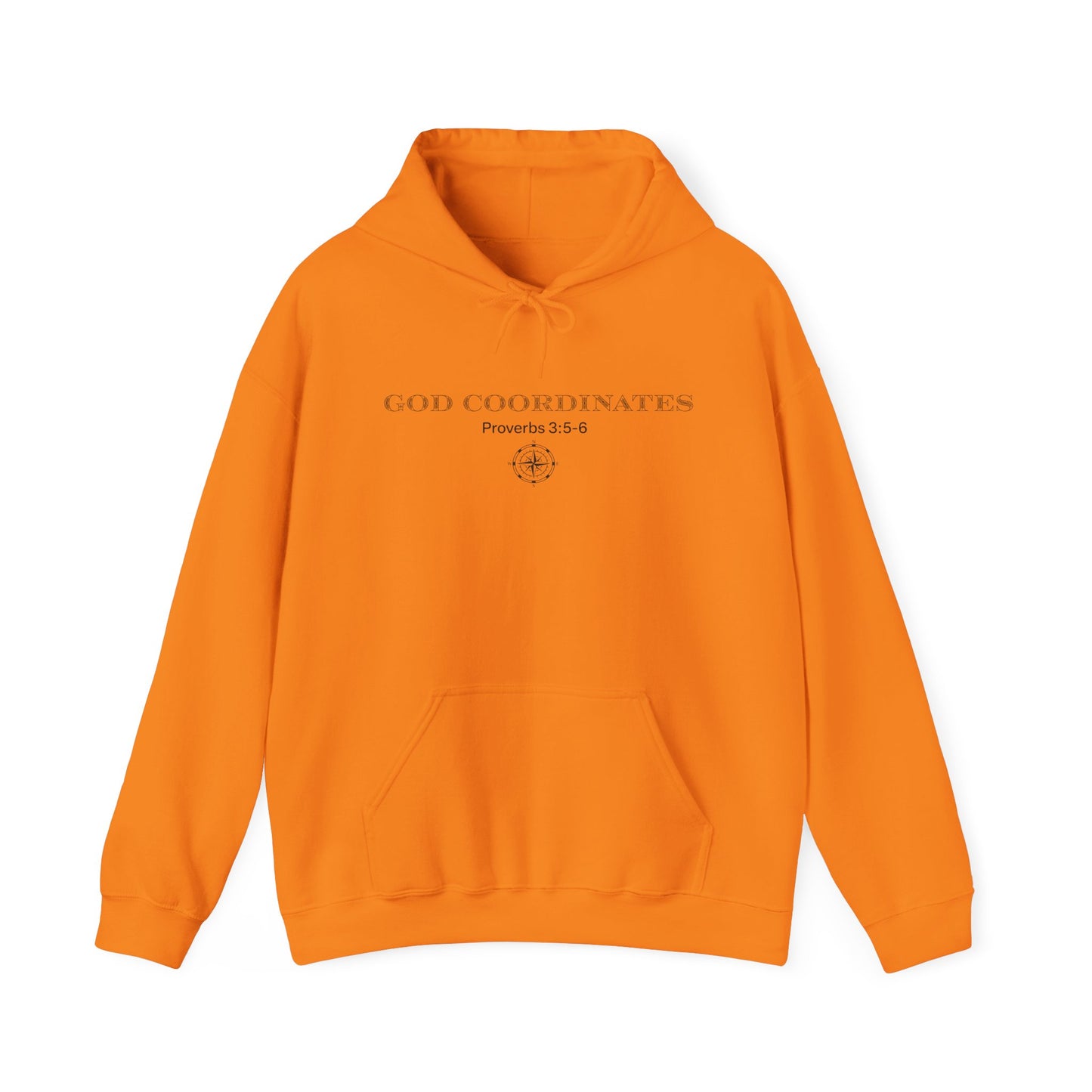 Proverbs‬ ‭3‬:‭5‬-‭6 - God Coordinates - Unisex Heavy Blend™ Hooded Sweatshirt