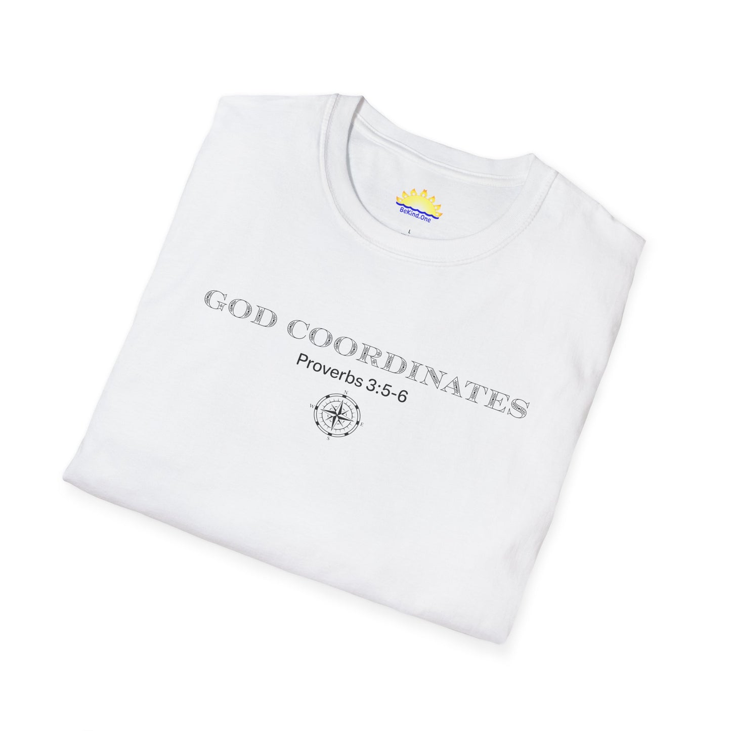 Proverbs‬ ‭3‬:‭5‬-‭6 - God Coordinates - Unisex Softstyle T-Shirt