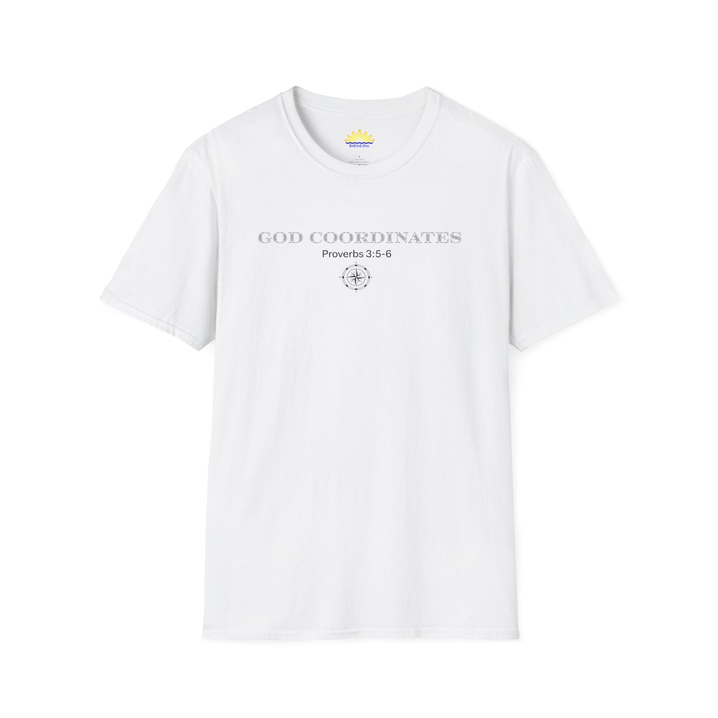 Proverbs‬ ‭3‬:‭5‬-‭6 - God Coordinates - Unisex Softstyle T-Shirt